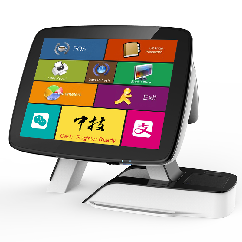 ZHONGJI® A7D POS System Dual Touch Screens Su-Style Design for Retail Store/Restuarant