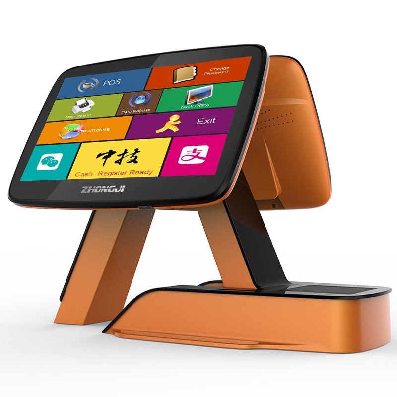 ZHONGJI® A7D(11.6) POS System Dual 11.6" Touch Screen Stylish Su-Style Design for Retail/Restuarant