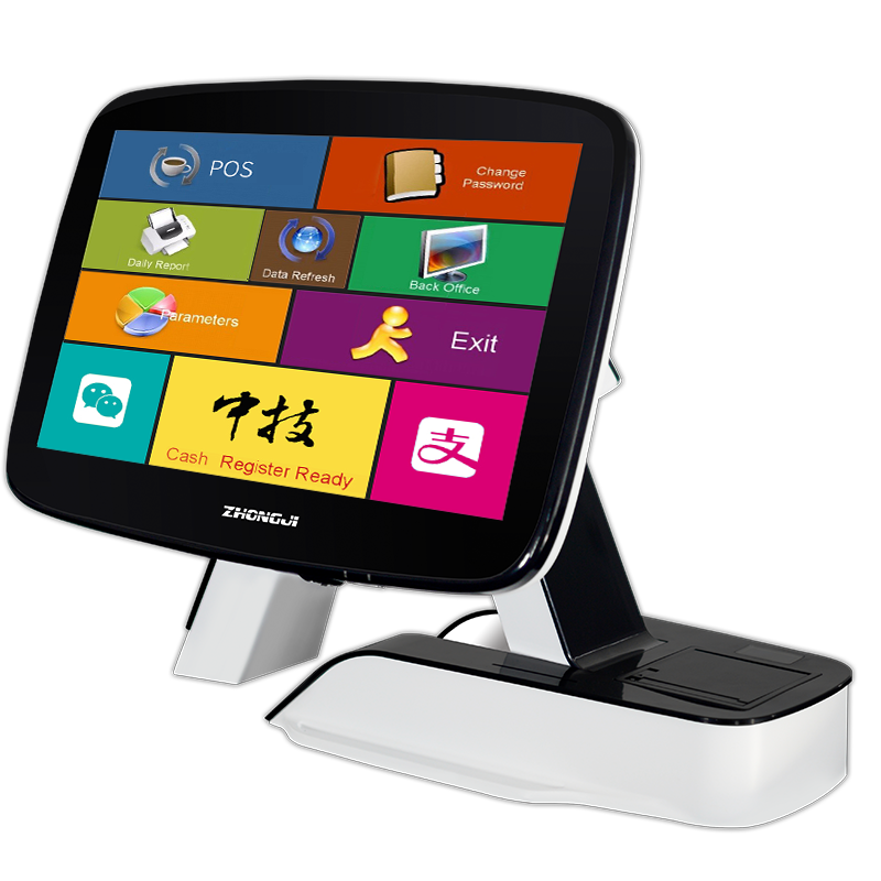 ZHONGJI® A7 Cash Register 15"Touch Screen Su-Style Design POS Machine for Restuarant/Retail
