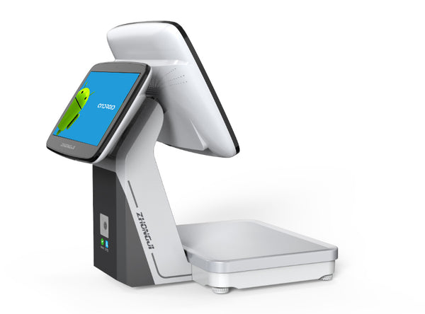ZHONGJI® ATS7D POS Machine Android Dual Touch Screen Intelligent