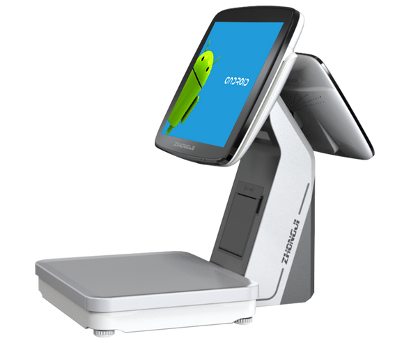 ZHONGJI® ATS7D POS Machine Android Dual Touch Screen Intelligent