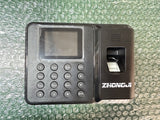ZHONGJI 2 in 1 Time Clocks for Employees Small Business (Fingerprint + Password) Employee Clock in & Out Machine Attendance Punch Clock Recorder Tracker for Small Businesses & Offices
