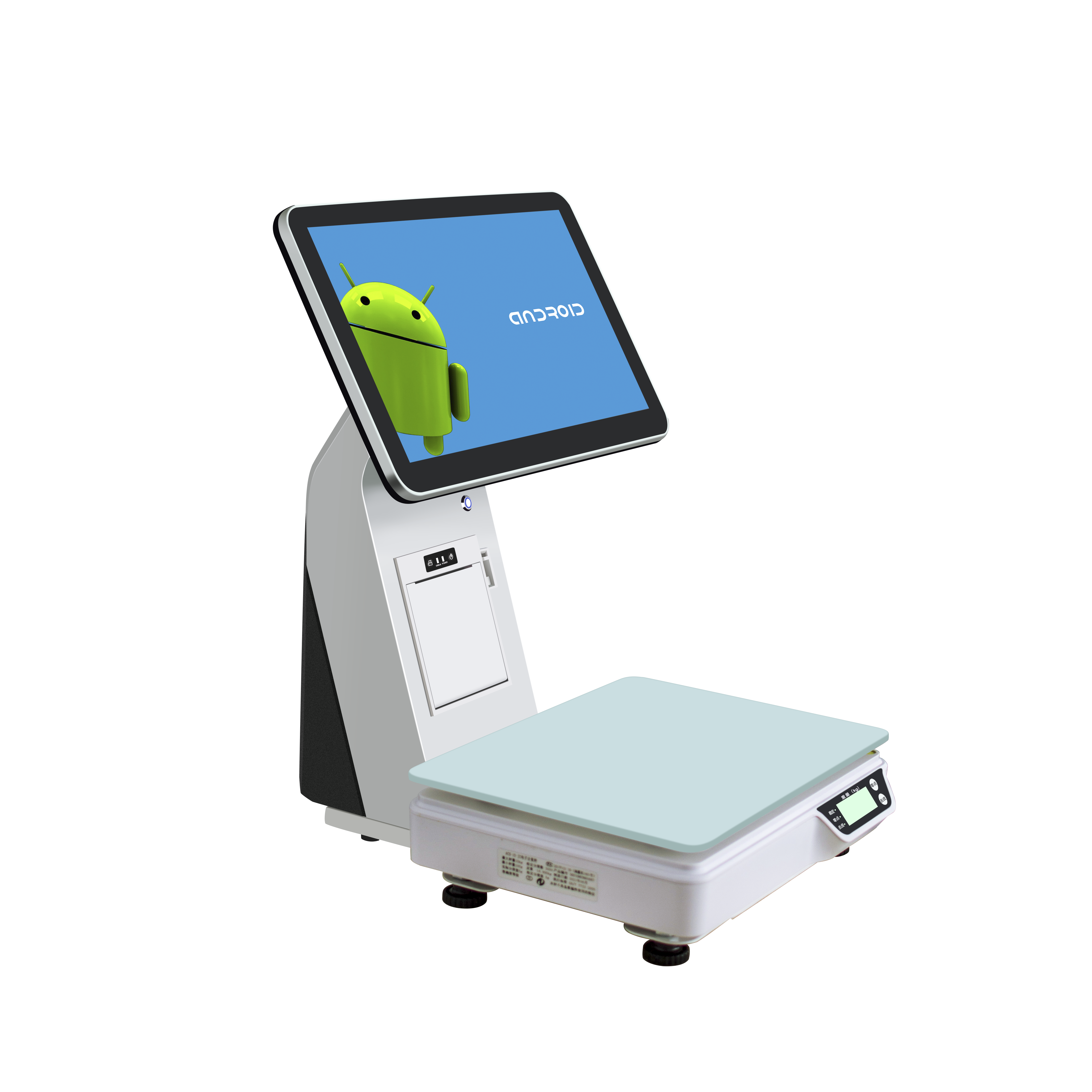 ZHONGJI® ATS9 POS Machine Android 15.6"Touch Sreen Built-in 58mm Printer Intelligent Weighing for Supermarket/Fruit Store