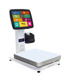ZHONGJI® TS4 POS System 15-inch Touch Screen Side-Mounted Printer Design Intelligent Weighing PC Machine for Vegetable Market/Supermarkets
