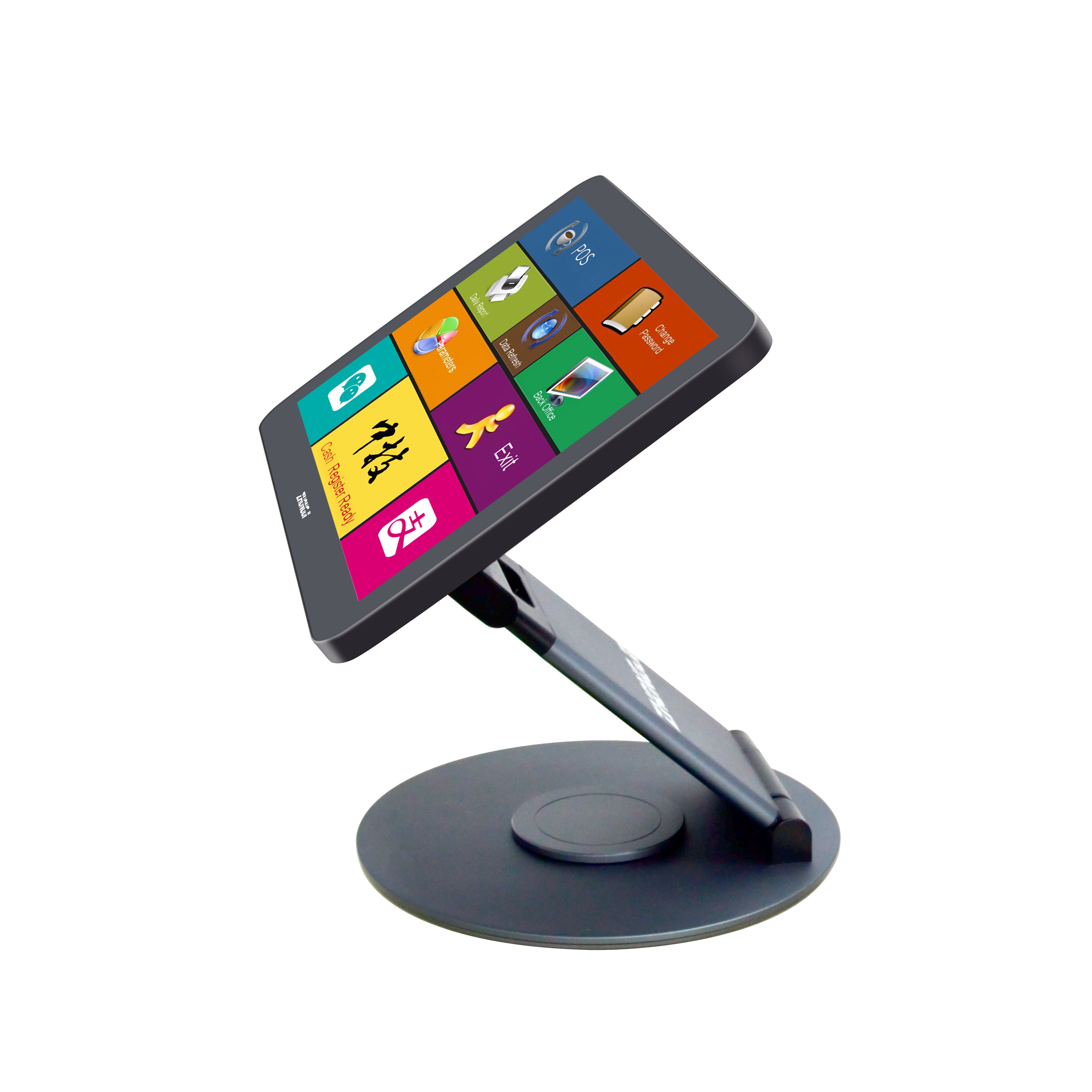 ZHONGJI® A1  POS System 360°Rotatable Base ,15.6"Touch Screen ,Adjustable Height ,Folding Design PC Machine for Retail/Restuarant
