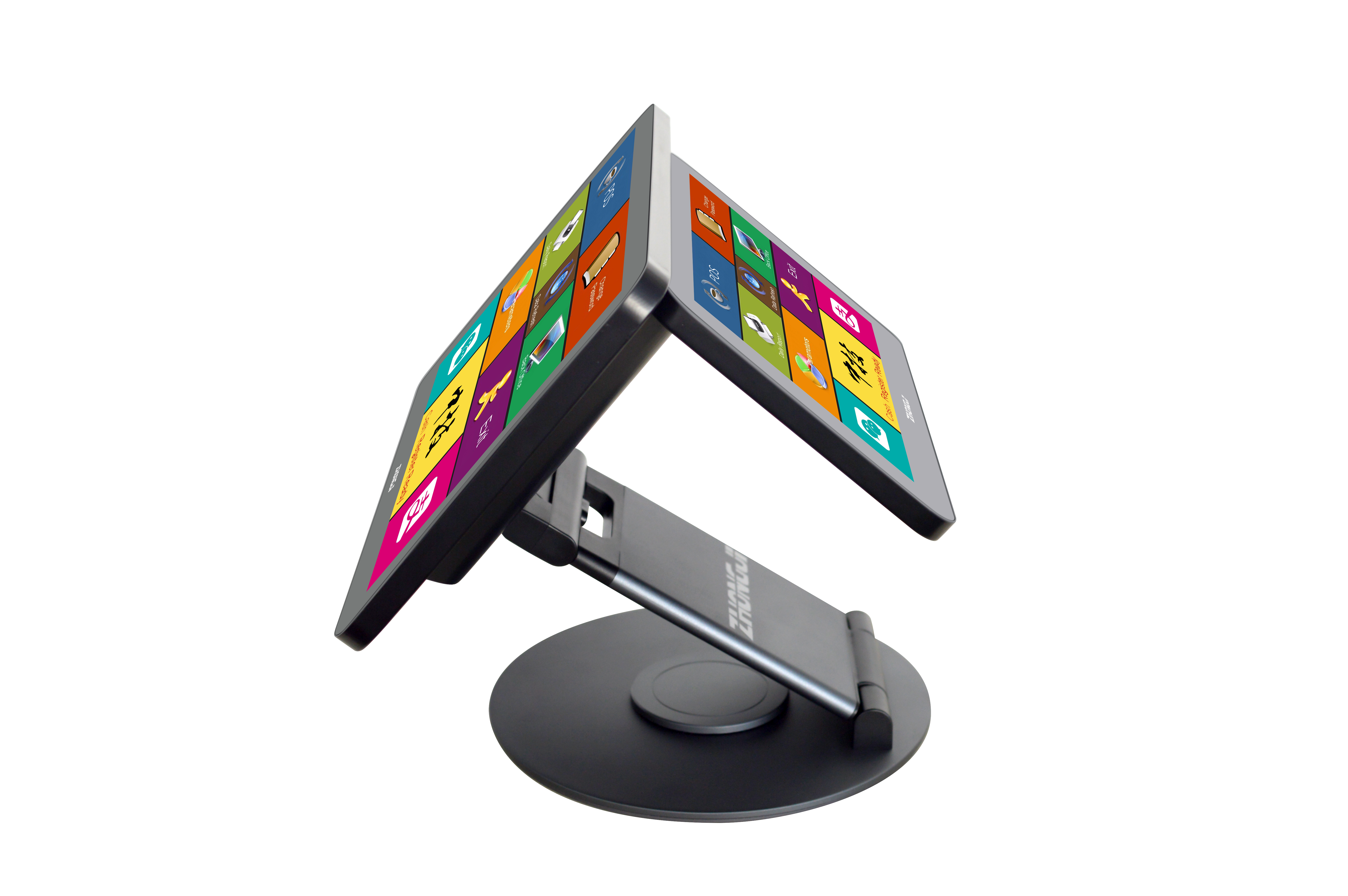 ZHONGJI® A1D  Cash Register 360° Rotatable Base Folding Design 15.6"Touch Screen PC Machine for Retail/Restuarant