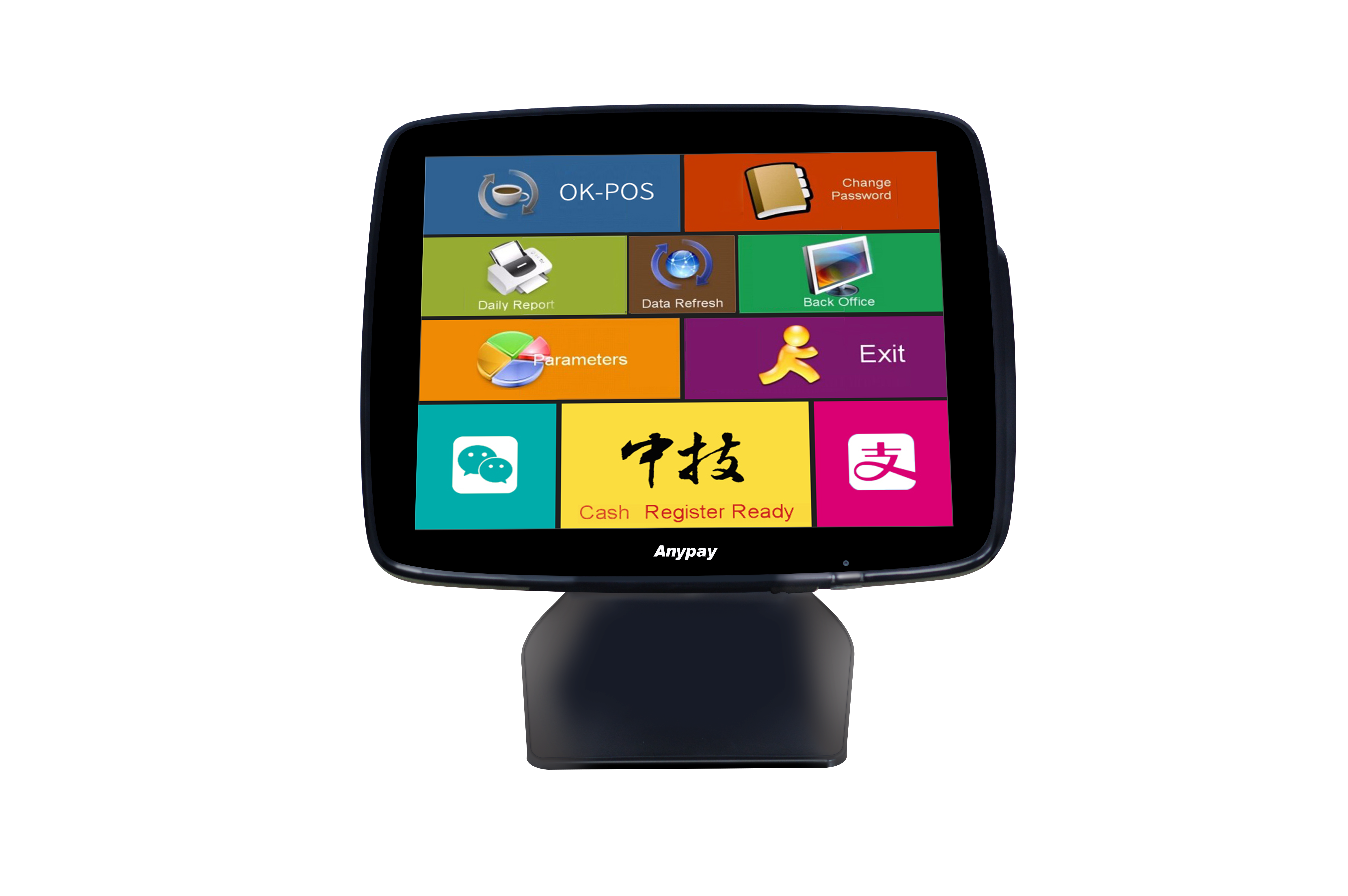 ZHONGJI® A3 POS Machine 15"Touch Screen All In One Design for Restuarant/Retail Store