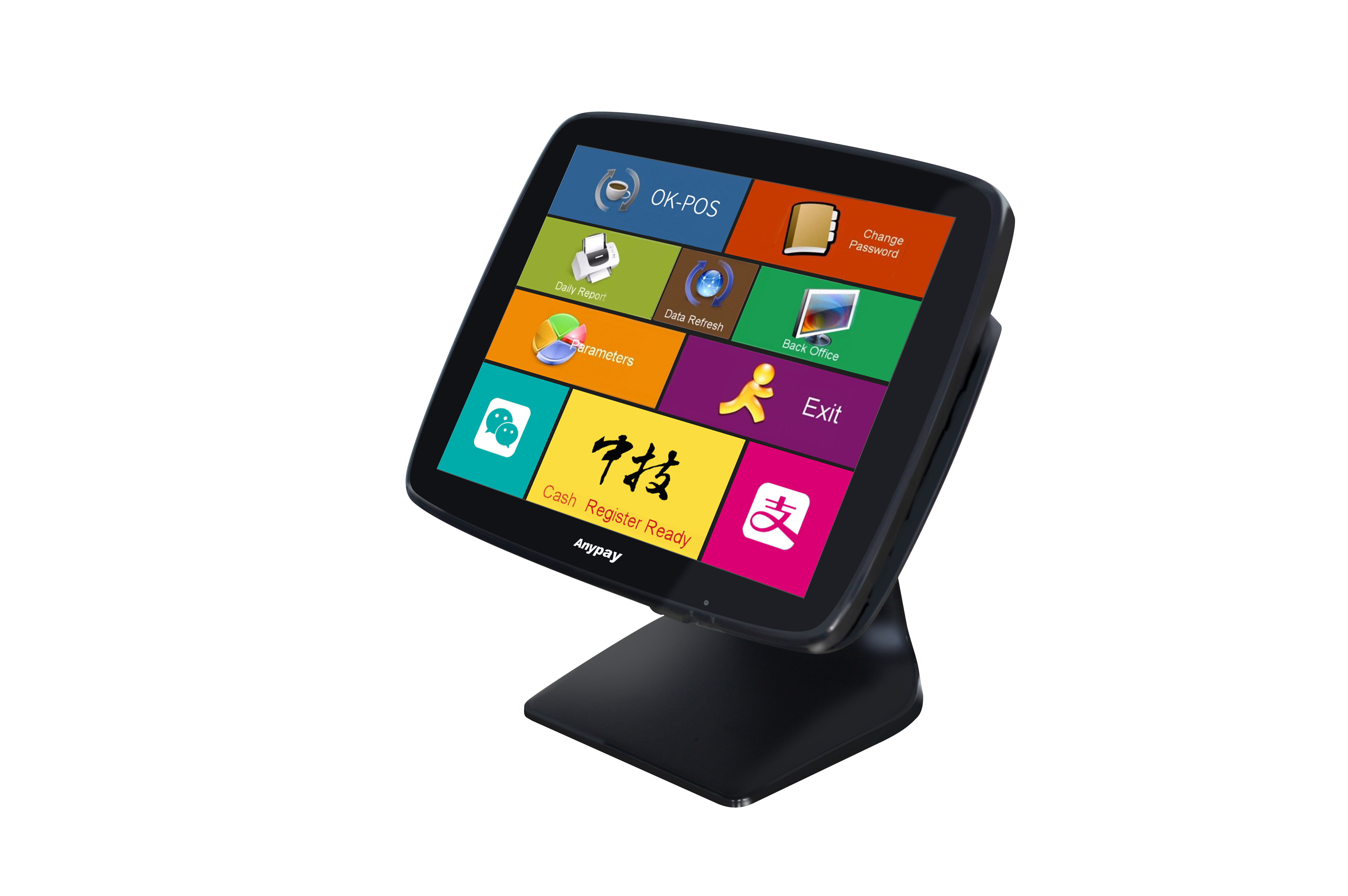 ZHONGJI® A3 POS Machine 15"Touch Screen All In One Design for Restuarant/Retail Store