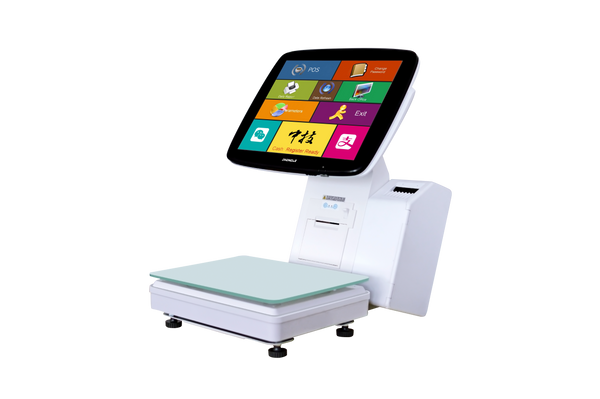 Tokoページ ZHONGJI® LS7 POS System 15-inch Touch Screen Side-Mounted 60mm