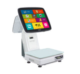 ZHONGJI® TS7D POS Machine Dual Touch Screen Intelligent Weighing Design for Supermarkets/Vegetable Market