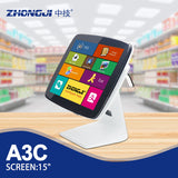 ZHONGJI® A3C POS System 15"Touch Screen All In One Design Cash Register for Fruit Store/Retail Store