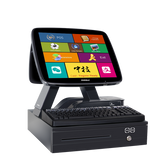 ZHONGJI® A700D POS System Dual Screen Electric Cash Draw Programmable Keyboard Design PC Machine for Supermarket/Retail