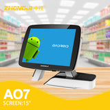 ZHONGJI® AO7 Cash Register Android 15"Touch Screen Su-Style Design POS Machine for Restuarant/Retail