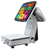 ZHONGJI® TS7D POS Machine Dual Touch Screen Intelligent Weighing Design for Supermarkets/Vegetable Market