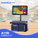 ZHONGJI® A11R POS System 15.6-inch Screen Built-in 58mm Printer PC Machine for Supermarket/Retail