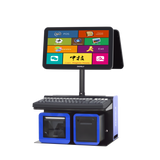 ZHONGJI® A11RD POS System Dual Screen Design Built-in 58mm Printer PC Machine for Supermarket/Retail