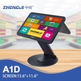 ZHONGJI® A1D  Cash Register 360° Rotatable Base Folding Design 15.6"Touch Screen PC Machine for Retail/Restuarant