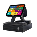 ZHONGJI® A700D POS System Dual Screen Electric Cash Draw Programmable Keyboard Design PC Machine for Supermarket/Retail