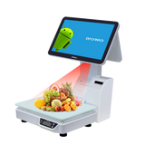 ZHONGJI® ATS2D POS System Android Dual Screen Built-in 58mm Printer Intelligent Weighing Design Machine for Fruit Store/Supermarkets