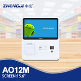 ZHONGJI® AO12M POS System Android 15.6"Capacitive Screen Self-Checkout Machine for Retail/Supermarkets