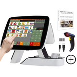 ZHONGJI® A7 Set-Double Touch Screen All-in-one POS Cash Register with Handheld Scanner And Thermal Printer