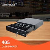 ZHONGJI® 5 Bill 4 Coin Tray Cash Drawer with RJ11 Port For Retail Store Business