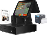 ZHONGJI® A3D Set- All in One POS System Cash Register With Desktop Scanner, Receipt Printer, Keyboard And Cash Drawer