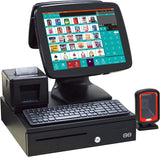 ZHONGJI® A3D Set- All in One POS System Cash Register With Desktop Scanner, Receipt Printer, Keyboard And Cash Drawer